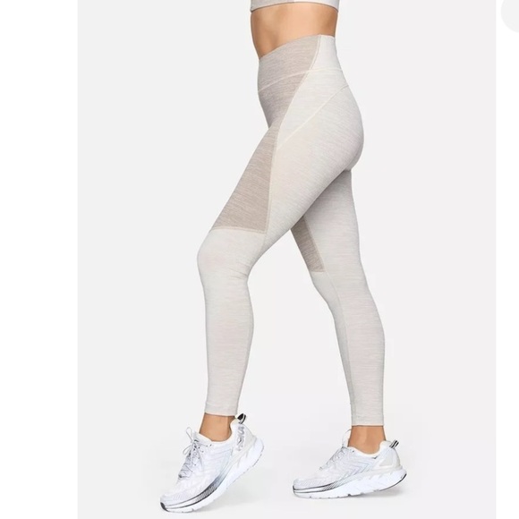 Outdoor Voices TechSweat Core 7/8 Two-Tone Leggings Coyote/Atmosphere XL Sporty - Picture 2 of 5